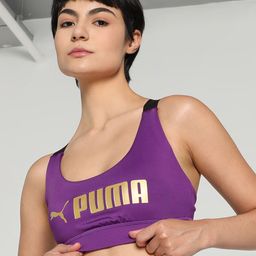 Puma Fit Mid Impact Heavily Padded Printed Training Bra-picture-50