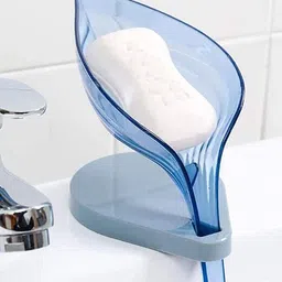 Kuber Industries Blue Ceramic Soap Dish Bathroom Accessories-30