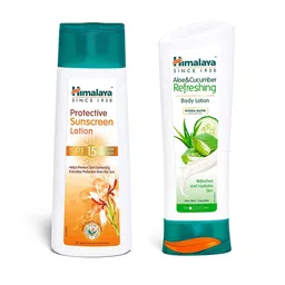 Himalaya Set of Protective SPF15 Sunscreen 100ml & Aloe Cucumber Body Lotion 200ml-22