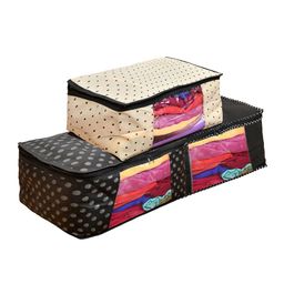 Home Fresh Black & Cream-Colored 3 Pieces Printed Multi-Utility Organisers-image-47