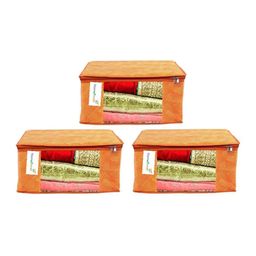 Home Fresh Orange 3-Pcs Printed Multi-Utility Organisers-image-2