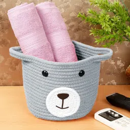 FABINALIV Grey & White Cartoon Designed Multipurpose Foldable Organiser-10