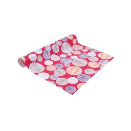 Dakshya Industries Pink & White Geometric Printed Shelf Liner-2