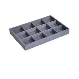 La Trove Grey Wardrobe Luxury 12 Grids Jewellery Organiser-image-72