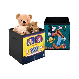Kuber Industries Yellow & Black 2 Pcs Disney Printed Multi-Utility Organisers 33 Ltr-21
