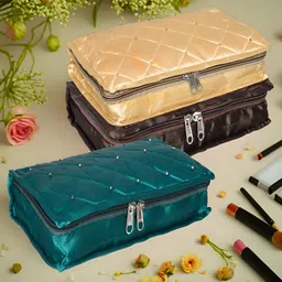 Kuber Industries Gold-Toned 3 Pieces Reusable Jewellery Organisers-image-55