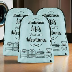 Kuber Industries Grey 3 Pieces Printed Regular Multi-Utility Organisers-2