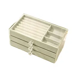Cortina Cream-Coloured Set of 1 Regular Jewellery Organiser Organisers-40
