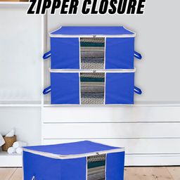 Kuber Industries Blue 6 Pieces Cloth Organizer Storage Bag-image-75
