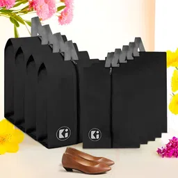 Kuber Industries Black 9 Pieces Shoes Organisers-51