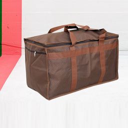 atorakushon Brown Textured Foldable Travel Storage Bag-3