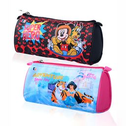 Kuber Industries Kids Pack Of 2 Disney Printed Pencil Pouches-9