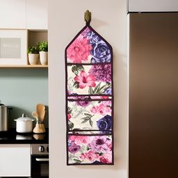 Kuber Industries Cream-Coloured Water Resistant Wall Hanging Organiser-21