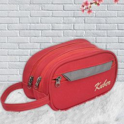 Kuber Industries Set of 2 Red Toiletry Kits-10