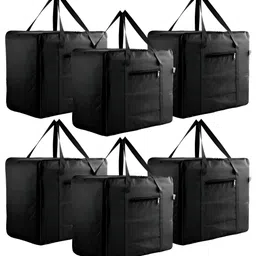Kuber Industries Black Set of 6 Water Resistant Drawer Organiser Organisers-14