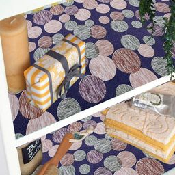 Kuber Industries Blue Design Wardrobe Kitchen Drawer Shelf Mat-picture-41