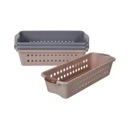Kuber Industries Grey 4 Pieces Multi-Utility Organisers-16