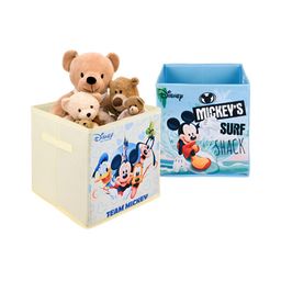 Kuber Industries Blue & Cream Coloured Disney Printed 2 Pieces Multi-Utility Organisers-53