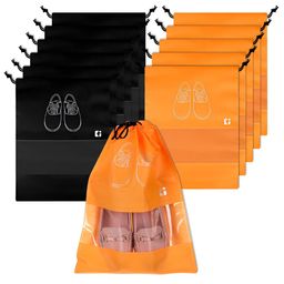 Kuber Industries 12 Pcs Non-Woven Shoe Cover Bags with Transparent Window-image-36