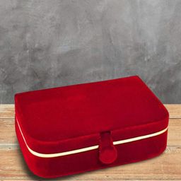 atorakushon Red Solid Ring Storage Jewellery Organizer-17