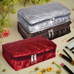 Kuber Industries Grey 3 Pcs Reusable Jewellery Organisers-1