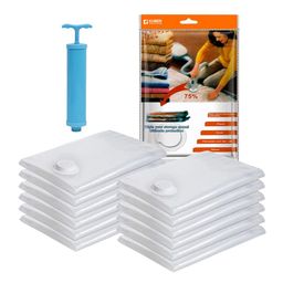 Kuber Industries 12 Pcs Transparent Vacuum Storage Bags With Hand Pump-image-33