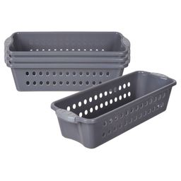 Kuber Industries Grey 4 Pieces Regular Drawer Storage Basket Organisers-24