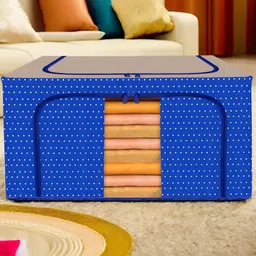 Kuber Industries Blue Printed Drawer Organiser-45