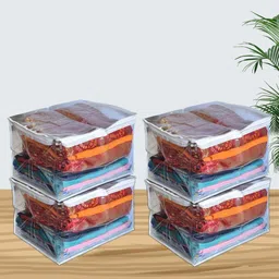 Kuber Industries Transparent 4 Pieces Multi-Utility Organisers-picture-27