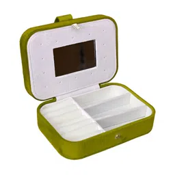 Cortina Olive Green Set of 1 Regular Jewellery Organiser Organisers-picture-16