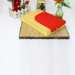 atorakushon Yellow & Red Colourblocked Jewellery Storage Organizer Necklace Box-image-39