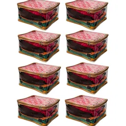 atorakushon Set of 8 Gold Clothes Storage Bags Wardrobe Organisers-23