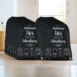 Kuber Industries Black & White 12 Pieces Printed Multi-Utility Organisers-9