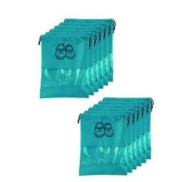 Kuber Industries Set of 12 Portable Drawstring Shoe Cover-39