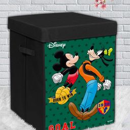 Kuber Industries Black & Green Disney Mickey & Goofy Printed Organisers-32