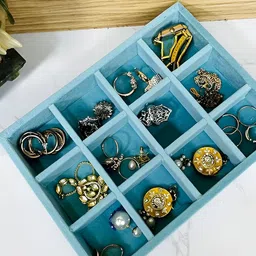 La Trove Sea Green Regular Jewellery Organiser-20