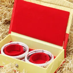 atorakushon Yellow & Red 2 Pieces Bangle Storage Jewellery Organiser Boxes-8