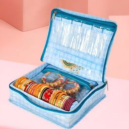 Kuber Industries Blue Regular Jewellery Organiser Organisers-53