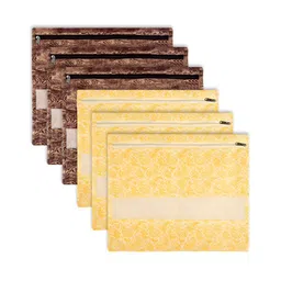 Kuber Industries Yellow 6 Pieces Regular Desk Organiser-10