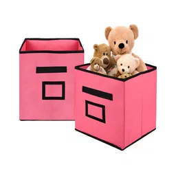 Kuber Industries Pink 2 Pieces Regular Multi-Utility organiser-45