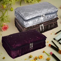Kuber Industries Purple and SilverToned 3 Pieces Reusable Jewellery Organisers-image-50