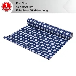 Dakshya Industries Blue & White Printed Water Resistant Shelf Liner Organiser-image-46