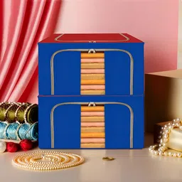 Kuber Industries Red & Blue 2 Pieces Regular Drawer Organiser-28