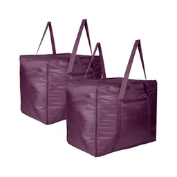 Kuber Industries Maroon 2 Pieces Regular Multi-Utility Storage Bag Organiser-57