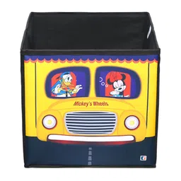 Kuber Industries Black & Yellow 5 Pcs Disney Printed  Multi-Utility Organisers 33 Ltr-image-35