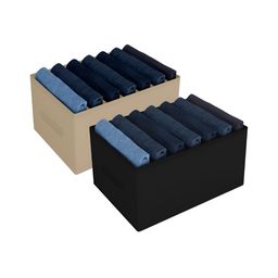 Kuber Industries Black & Beige 2 Pieces Reusable Multi-Utility Organisers-39