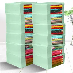Rusabl Green 12 Pieces Reusable Multi-Utility Organisers-13