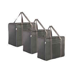 Kuber Industries Grey Set of 3 Water Resistant Drawer Organiser Organisers-59