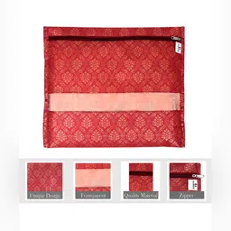 Kuber Industries Maroon 20 Pieces  Reusable Saree Cloth Organisers-image-74