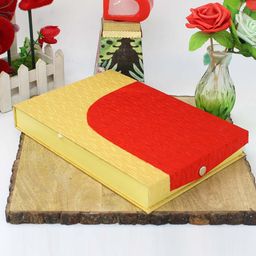 atorakushon Yellow & Red 4 Pieces Colourblocked Jewellery Storage Organiser Necklace Boxes-image-38